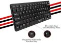 Quantum Qhm7307 Mini Keyboard || Mini Keyboard For PC windows || Wired Keyboard ||  Quantum QHM7307 Mini Spill-Resistant USB Wired Slim Keyboard for Laptop/Desktop (Black). 