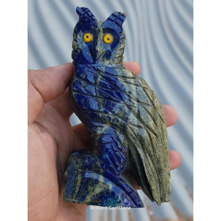 Natural Lapis Lazuli - {Origin Afghanistan} Owl Made