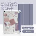 IPad case IPad 9 8 7 10.2 Mini 4 5 6 9.7 2017 / 2018 Air 3 Pro 10.5 Transparent Case Cover Back With Pencil Slot Holder Case Protective Magnet Auto Wake Cover. 