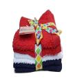 Pack Of 6 - Hand Towels - Multicolour. 