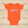 DUNKIN DONUT print Baby onesie. 