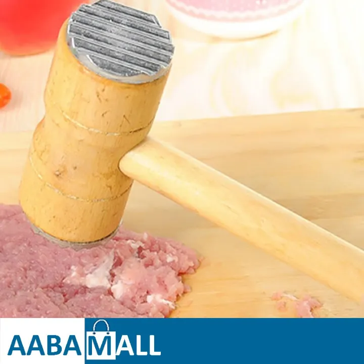 Meat%20Tenderizer%20Teeth%20End%20Steak%20Pointed%20Round%20Wooden%20Hammer%20-%20By%20AABA%20Mall%20-%20Image%202