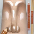 【No-profit】 Matte White Highlighting Contouring Stick Brightening Skin Tone Concealer Pencil 2 IN 1 Smooth Matte Bronzers Makeup Pencil. 