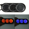 OUMERY 12V-24V 3 in 1 Auto Car LCD Digital Inside Outside Clock Temperature Thermometer Gauge. 