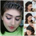 Headband Double Layer Twist Plait Headband Hair Tools Bangs Hairstyle Hairpin Multi-Layer Hollow Woven. 