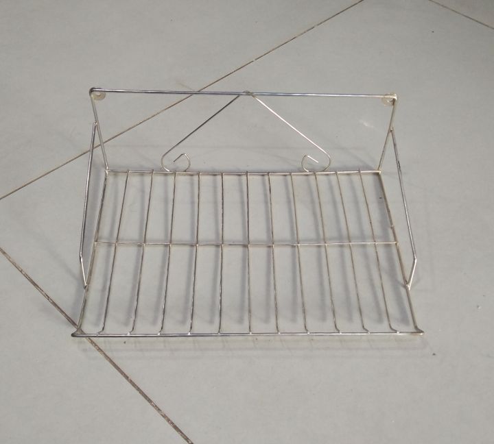 Modem Stand - Wall-Mounted Chrome Stand For Wifi Router & PTCL Modem