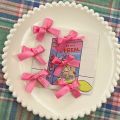 Y2k Small Pink Bowknot Hairpin Korean Sweet Ribbon Bow Hair Clips Women Side Bangs Barrettes Fashion Accessories. 