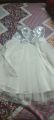 fancy net and trendy sequins frock for baby girls | princess frock | white frock for 1 to 10 years. 