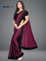 Luxury Stitched Sequin Silk Saree With Blouse & Petticoat. 