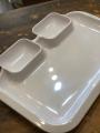 Melamine Portion Tray Burger tray/Tray for Burger Serving /Divided tray - 1 Piece. 