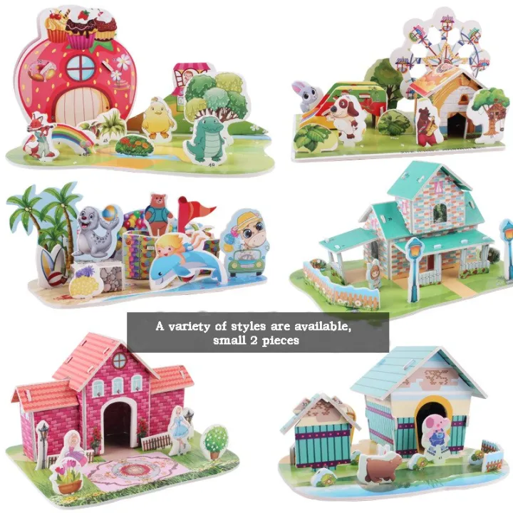 Toddler%203D%20Puzzle%20DIY%20Small%20Two-Piece%20Kids%20Puzzle%20Education%20Farm%20Orchard%20Villa%20Playground%20Puzzle%20Toys%20Gift%20For%20Boys%20Girls%20-%20Image%202