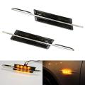 2 Pieces BMW Style LED Fender Indicator Lights | Universal Car Side Turn Signal Lights | Yellow LED Side Marker Light Set for Exterior Modification. 