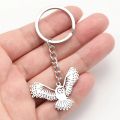 My Shape Phoenix Bird Keychains Stainless Steel Flying Animal Owl Eagle Wings Pendent Keyring for Car Backpack Amulet Jewelry. 