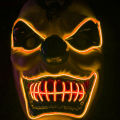 New Joker Cool Light LED Mask Halloween Horror Illumination Prop - Grass Green. 