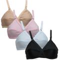 Pack of 4 plain jersey simple bra for women girls for winter/summer ladies brazier. 