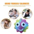 3D LED Pop Rainbow Stress Ball Glow In The Dark Stress Ball Decompression Squeeze Squishy Sensory Stress Relief Fidget Toy. 