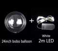LED Light Up Bobo Balloons Party Decorative Fillable Transparent Balloons with Helium Globes Wedding Birthday DAY LED. 