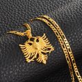 Anniyo Albania Eagle Pendant Necklaces For Women Silver Color/gold Color Albanian Jewelry Ethnic S Kosovo 233406. 