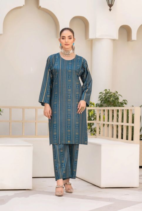 Printed Stitched 2pc Linen Suits For Womens | Stitched 2 piece Linen Suits For Girls | Unique and Elegant Premium Quality by Anaya's Online Collection