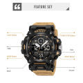 SKMEI  Dual-Display Electronic Wristwatches With Luminous 50m Waterproof Mutifunctional Sports Watch For Men 2226. 