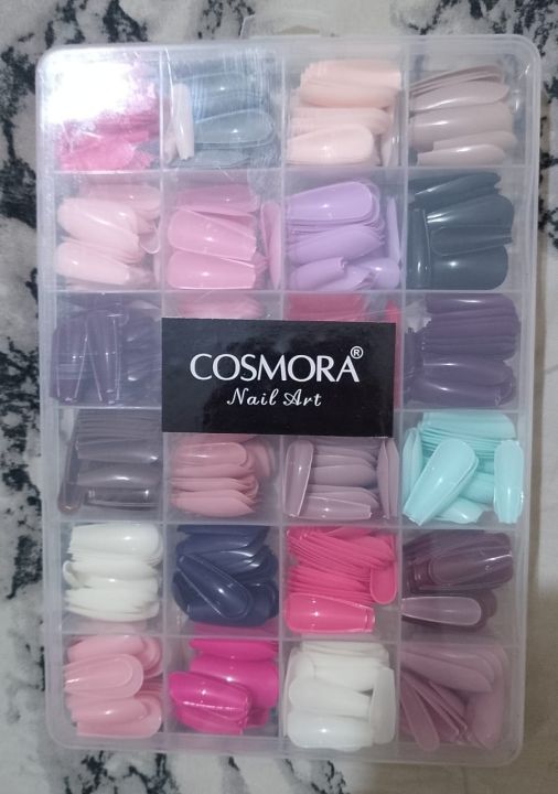 576/288/144%20Colorful%20Artifical%20Nails%20Acrylic%20Full%20Cover%20Fake%20Nail%20Premium%20Fake%20Nails%20Set%20for%20Girls%20-%20Image%202