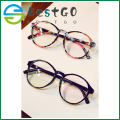 【BestGO】 Korean fashion glasses frame, retro round glasses frame trendy, can be equipped with flat mirror with myopia frame mirror. 