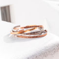 Engraved Stainless Steel Bracelet Custom Coordinate Cuffs For Men Mantra Bracelet. 