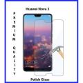 Huawei Nova 3 Tempered Glass Screen Protector Polish Glass. 