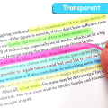 1280 PCS Highlighter Tape Morandi Neon Clear Highlighter Strips Flags Stickers Long Fluorescent Strips. 