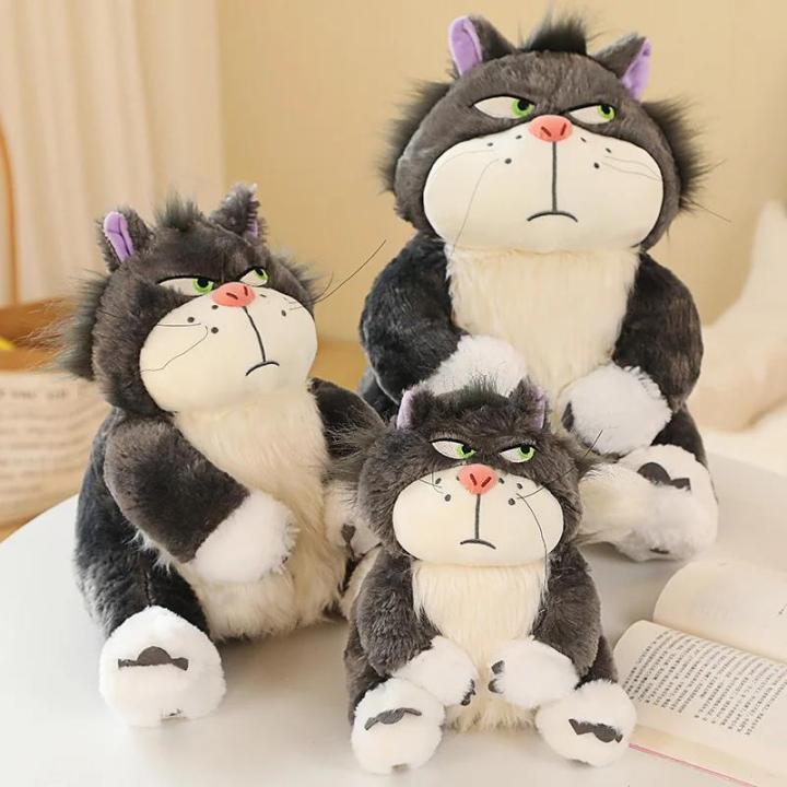 15-65cm Kawaii Cinderella Lucifer Cat Plush Toys Soft Anime Cartoon Princess Kids Stuffed Animals Doll Children's Birthday Gifts