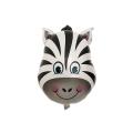 ZEBRA FOIL BALLOON JUNGLE THEME FOIL BALLOON ( 14 INCH ). 
