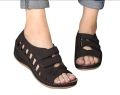 Women Orthopedic Wedge Sandals - Comfortable Open Toe Cutout Casual Summer Shoes for Ladies Soft Sole Walking Slippers Chappal. 