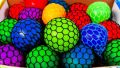 Magic Colour Changeable Grape Mesh Squish Ball Stress Release Toy Squeezing Rubber Vent Grape Ball, Hand Wrist Toy. 