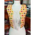 Aari Work Embroidery Waistcoat For Women. Cotton Stuff. 