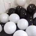 100 PCS Black White Latex Balloons Birthday Party Decorations Balloons Event Wedding, Birthday Accessories Weddings. 