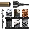 1 Piece Hex-Shank Deburring External Chamfer Tool Quick Release Deburring Chamfering Drill Bit Bolt Black Deburring Tool Fits 3-20mm. 