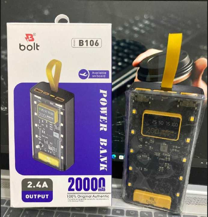 20000 MAH 66W FAST CHARGING TRANSPARENT POWER BANK-POWER BANK FOR ANDROID I Phone-Fast charging power bank-Transparent power bank-Portable 66W power bank-Mini fast charging power bank-Large capacity power bank-Power bank-Led Crystal display power bank.
