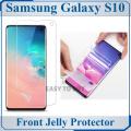 Samsung Galaxy S10 Front Jelly Protector Clear Soft Protection Film Transparent Hydrogel Film Protector For Samsung Galaxy S10. 