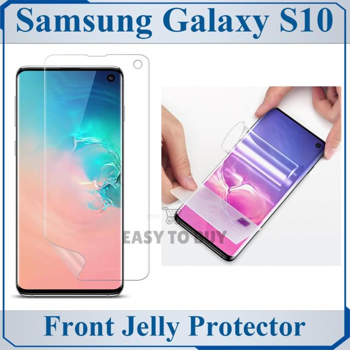 Samsung Galaxy S10 Front Jelly Protector Clear Soft Protection Film Transparent Hydrogel Film Protector For Samsung Galaxy S10