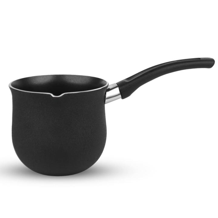 Single Handle Non Stick Coffee Warmer Boiling Pot Milk Pan Aluminum Alloy Non Stick