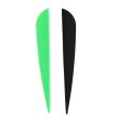 100 Pack Arrows Vanes 4 Inch Plastic Feather Fletching for DIY Archery Arrows - 50 Pack Black & 50 Pack Green. 