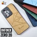 Infinix Zero 20 Wooden Texture TPU Case Flexible Soft with Camera Lens Protection. 