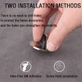 Punching Sticker Hidden Door Holder Catch Floor Mounted Nail-free Door Stop Door Hardware Zinc Alloy Rubber Door Stopper Non. 