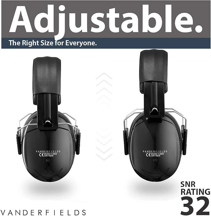 Ear Defenders Acoustic Ear Protectors Earmuffs Ear Protection Compact Hearing Foldable Design Noise Reduction for Men Women Children – for Shooting Range Battery DIY A A18 EAARR