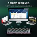 RK ROYAL KLUDGE RK68 Wireless Hot Swappable 65% Mechanical Keyboard, 68 Keys Compact Bluetooth Gaming Keyboard with Stand-Alone Arrow/Control Keys, Blue Switches_ UK Layout. 