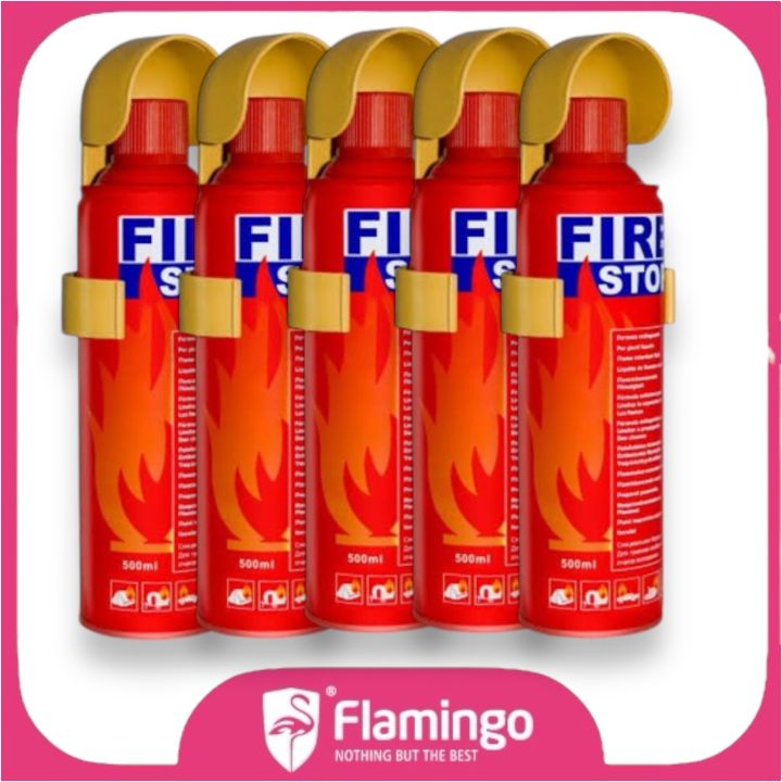 Fire Stop Spray - Flamingo Portable foamy Fire Extinguisher 500ml