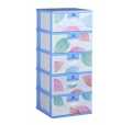 5 Layer Drawers - Printed Cabinet Baby Clothes & Toys Storage. 