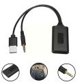 Universal Car 12V bluetooth Module Adapter Cable USB Jack Aux  AUX-IN Stereo NEW Wireless Adapter 3.5MM S3F0. 