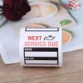 100Pcs/Roll Transparent Oil Change Sticker Reminder Sticker Special Design Small Size. 