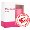 Revolutionary Menstrual Period Cup for Women with Zipper/Cotton Pouch for keeping the cup Hygienic. 